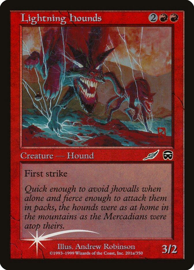 Lightning Hounds card front