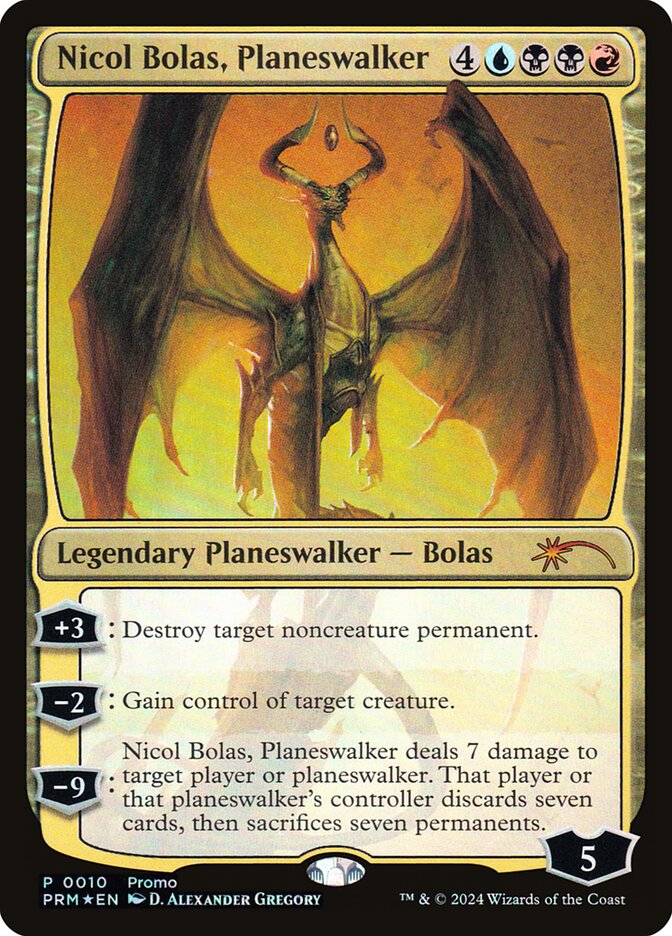Nicol Bolas, Planeswalker card front