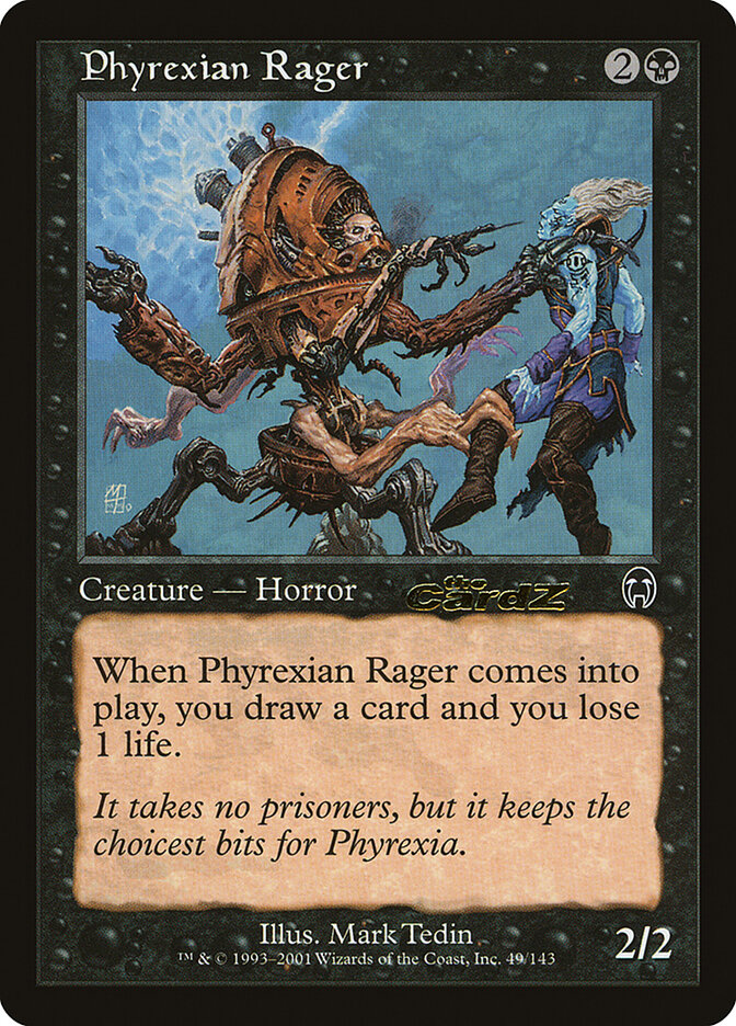 Phyrexian Rager card front