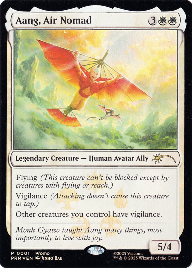 Aang, Air Nomad card front
