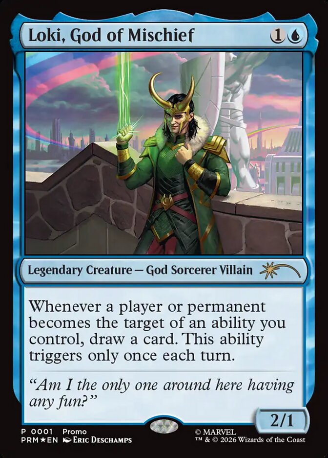 Loki, God of Mischief card front