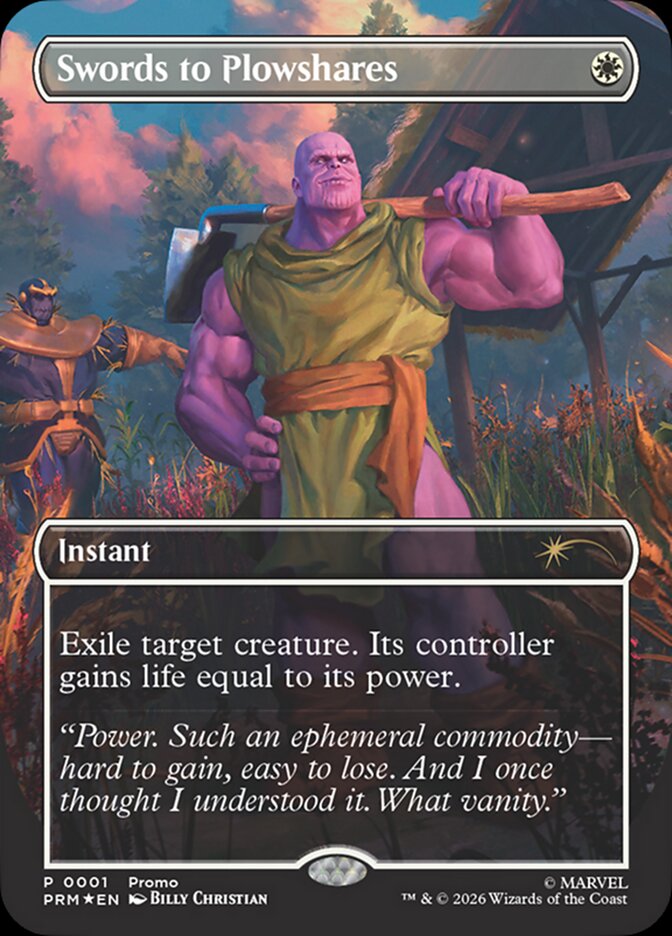 Swords to Plowshares card front