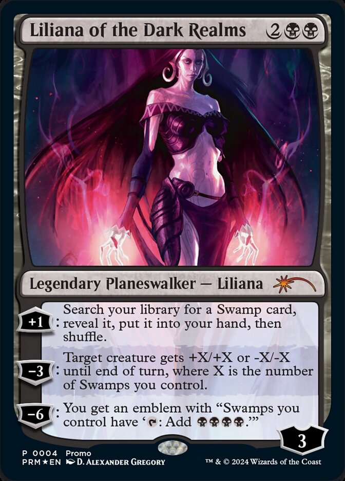 Liliana of the Dark Realms card front