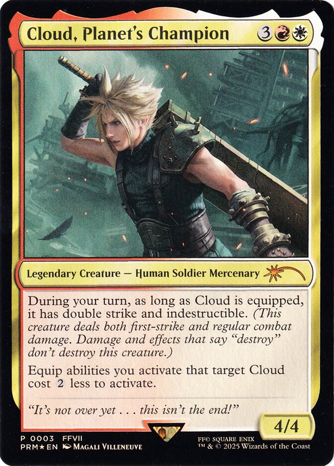 Cloud, Planet's Champion card front