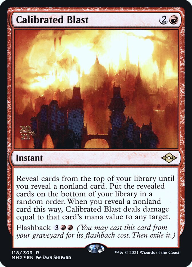 Calibrated Blast card front