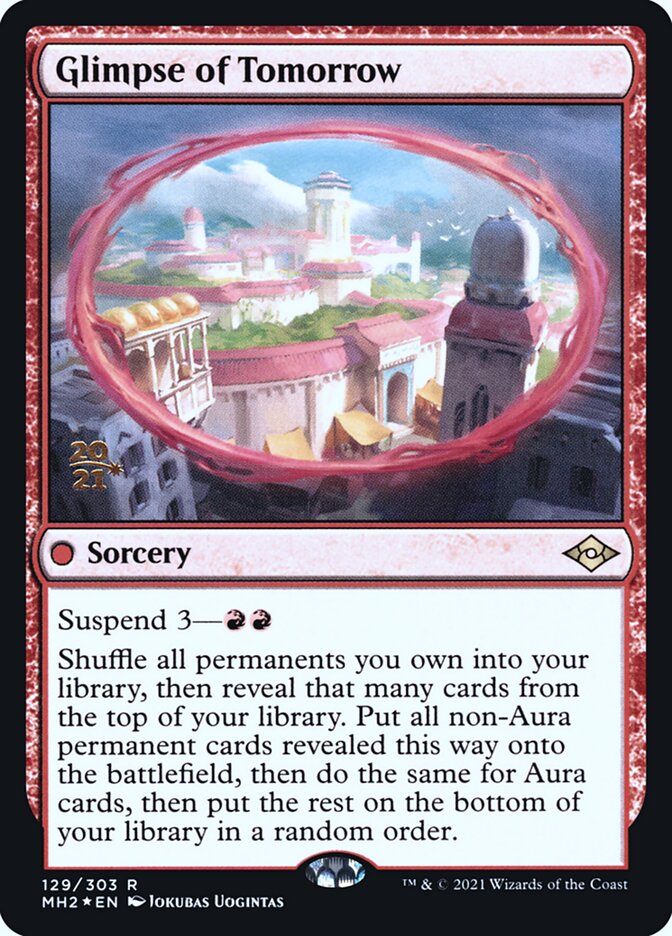 Glimpse of Tomorrow card front