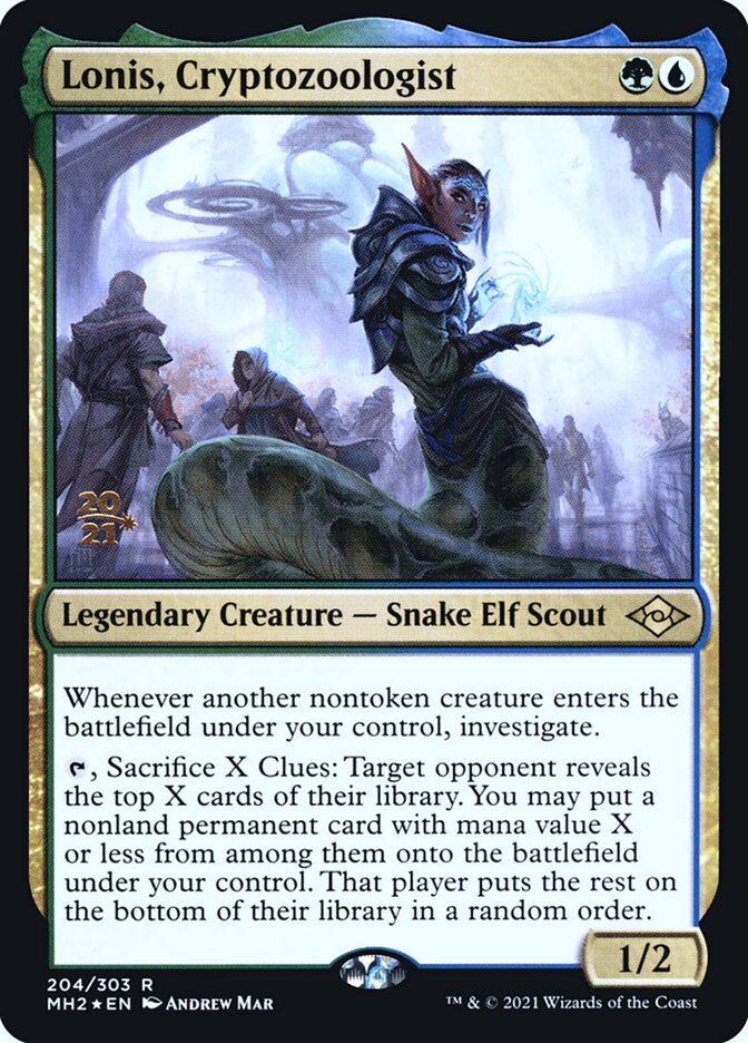 Lonis, Cryptozoologist card front