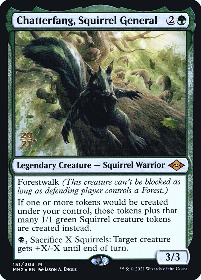 Chatterfang, Squirrel General card front