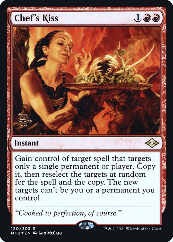 Chef's Kiss card front