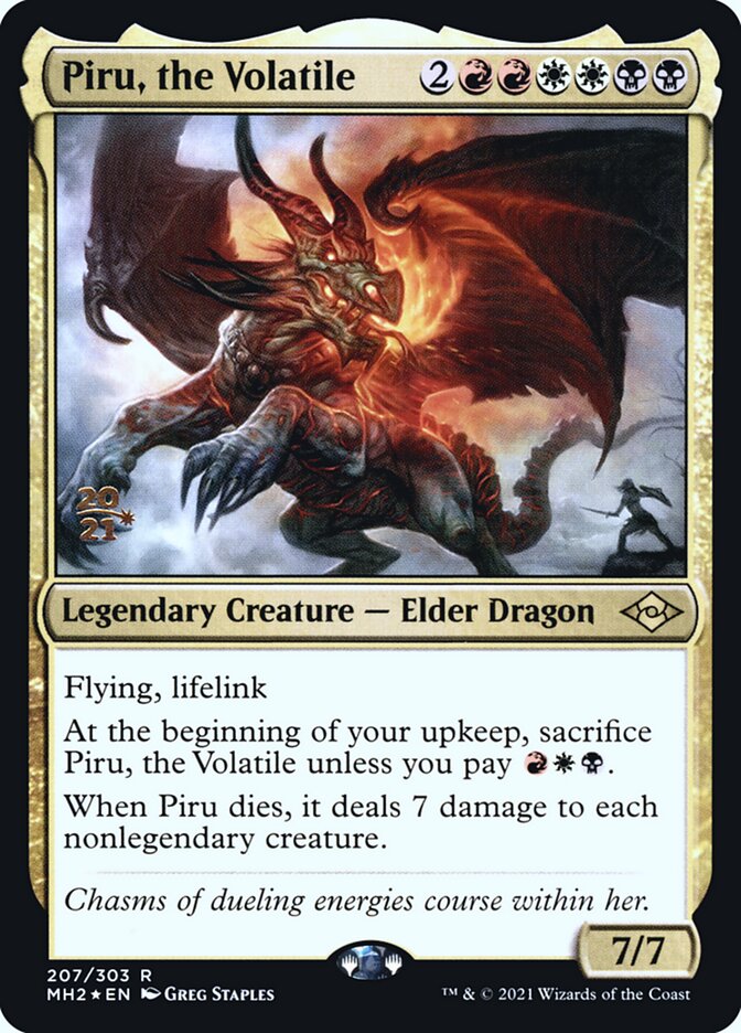 Piru, the Volatile card front