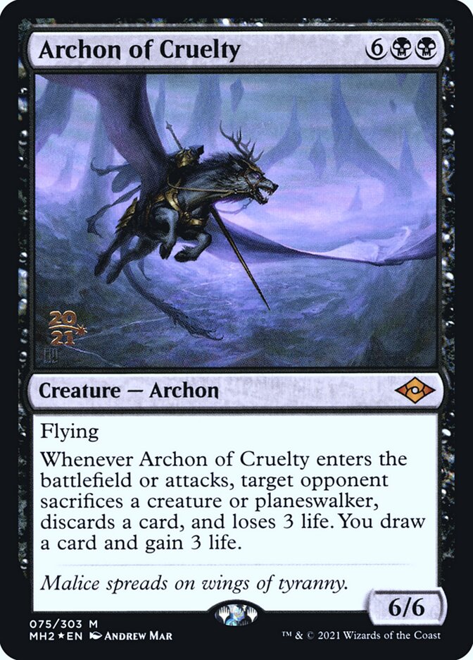 Archon of Cruelty card front