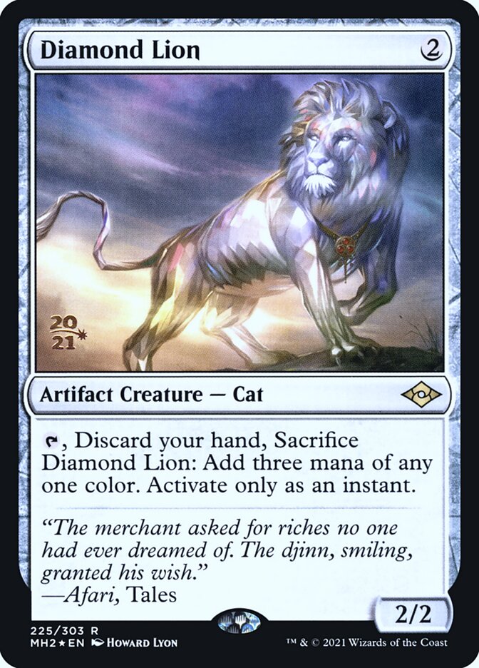 Diamond Lion card front