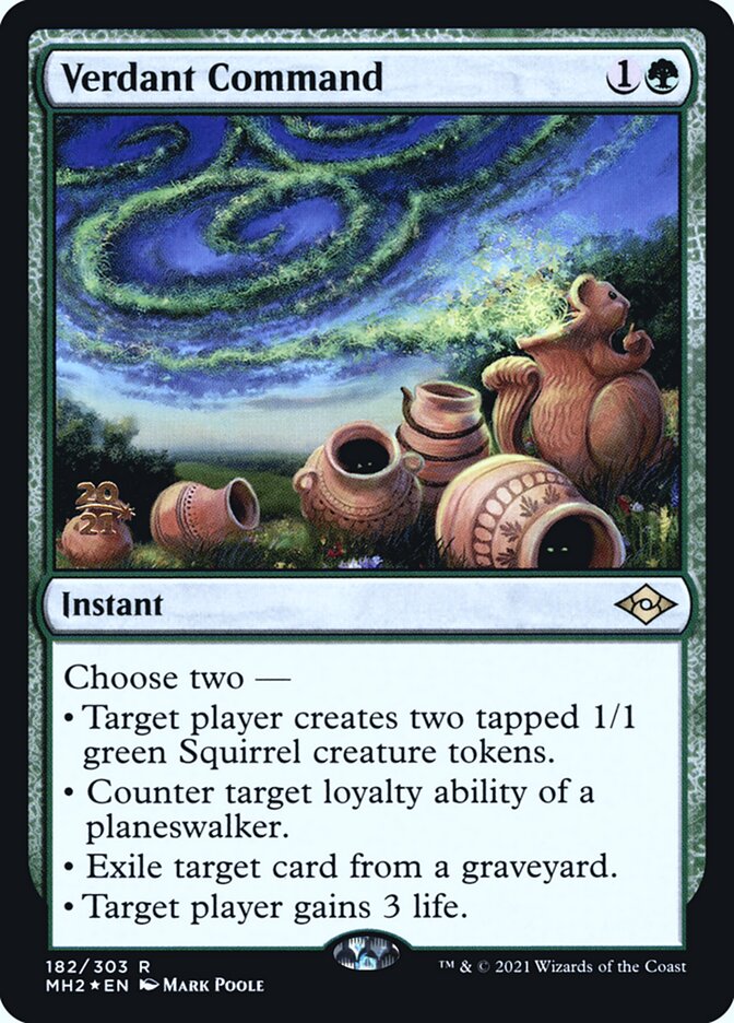 Verdant Command card front