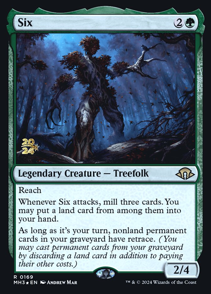 Six card front