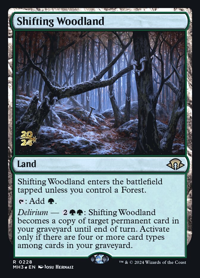 Shifting Woodland card front