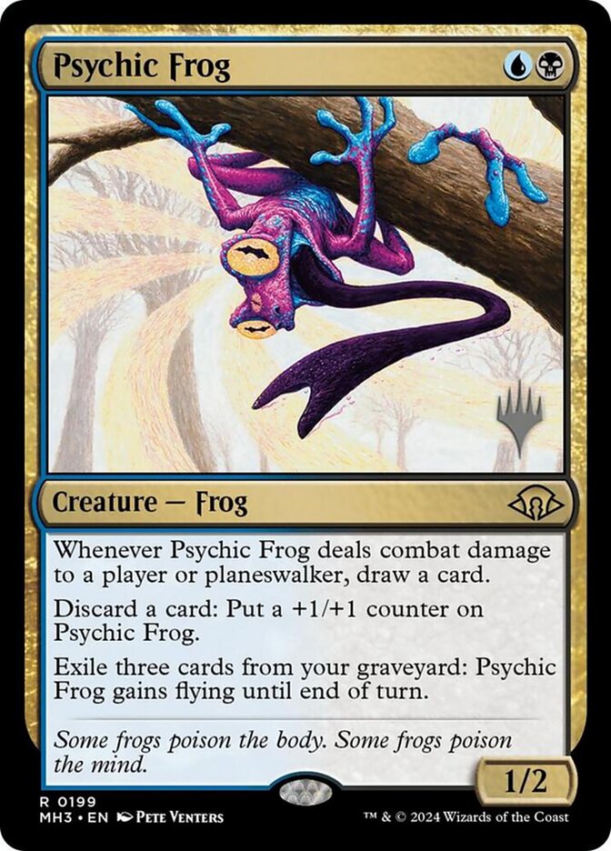 Psychic Frog card front