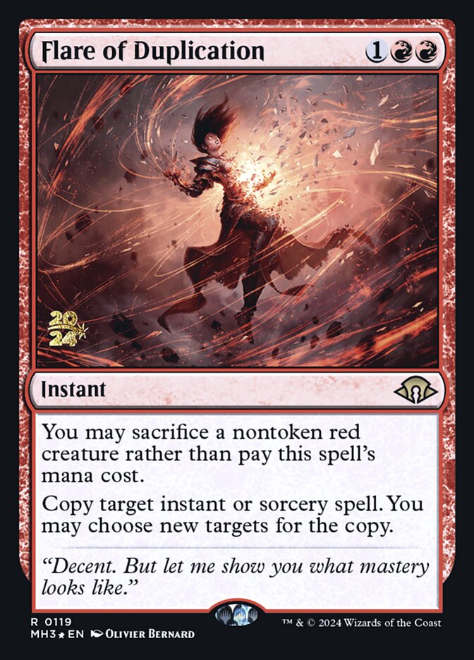 Flare of Duplication card front