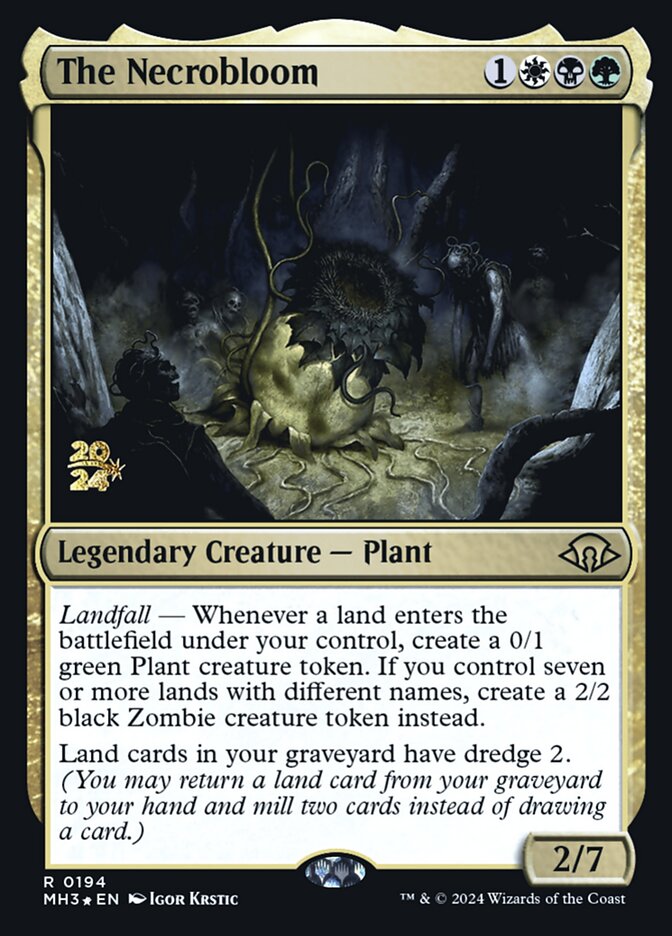 The Necrobloom card front