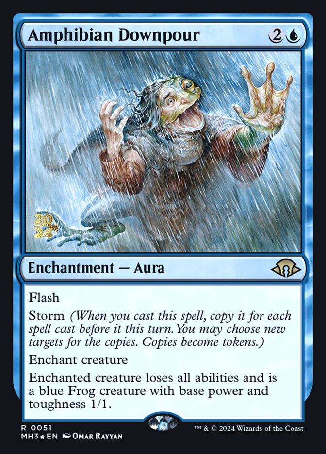 Amphibian Downpour card front