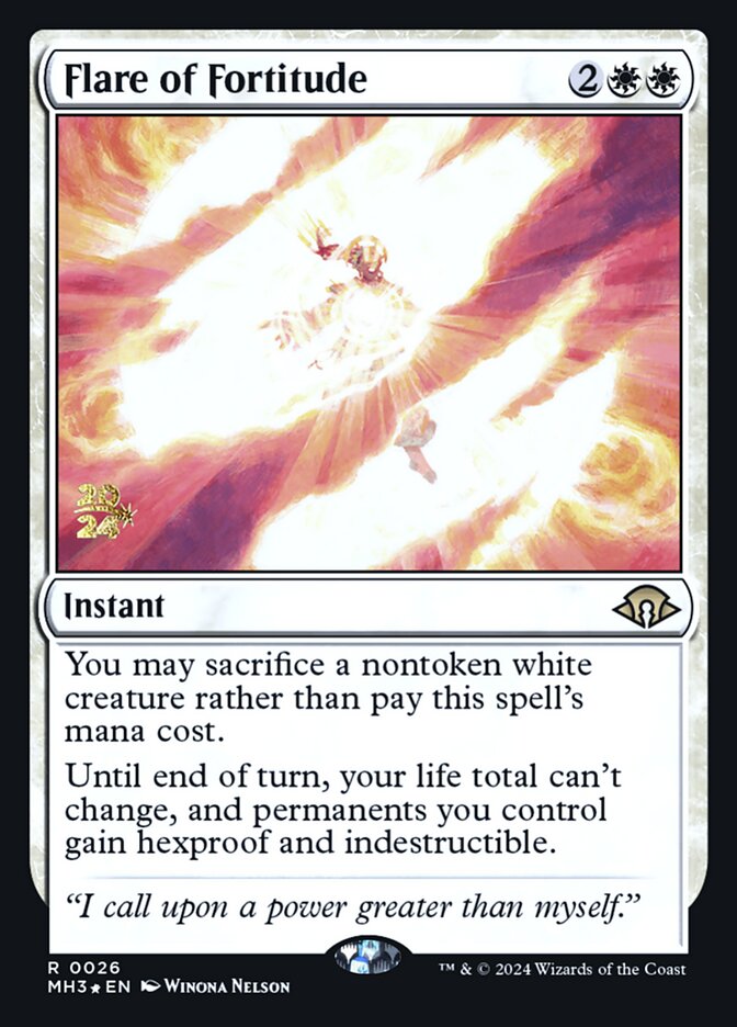 Flare of Fortitude card front