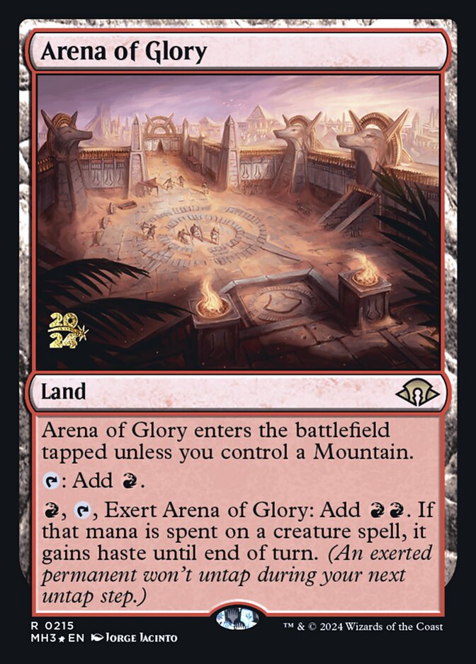 Arena of Glory card front