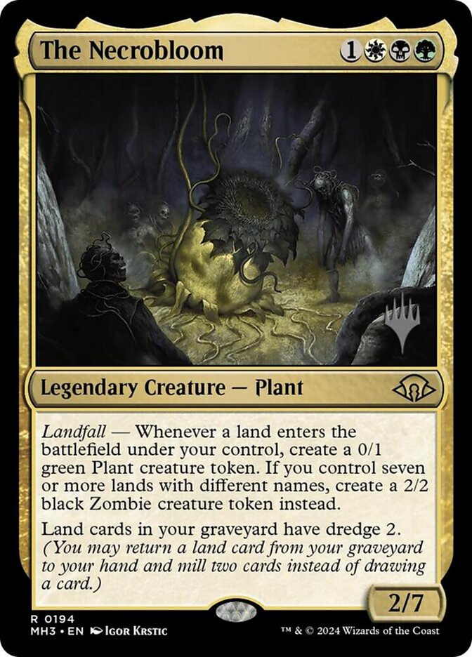 The Necrobloom card front