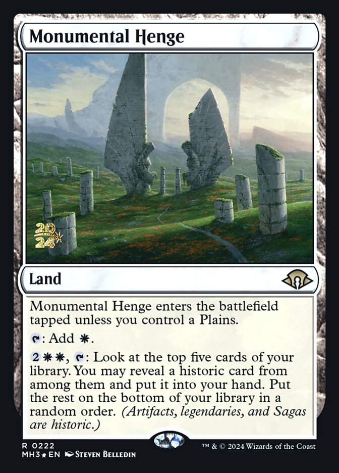Monumental Henge card front