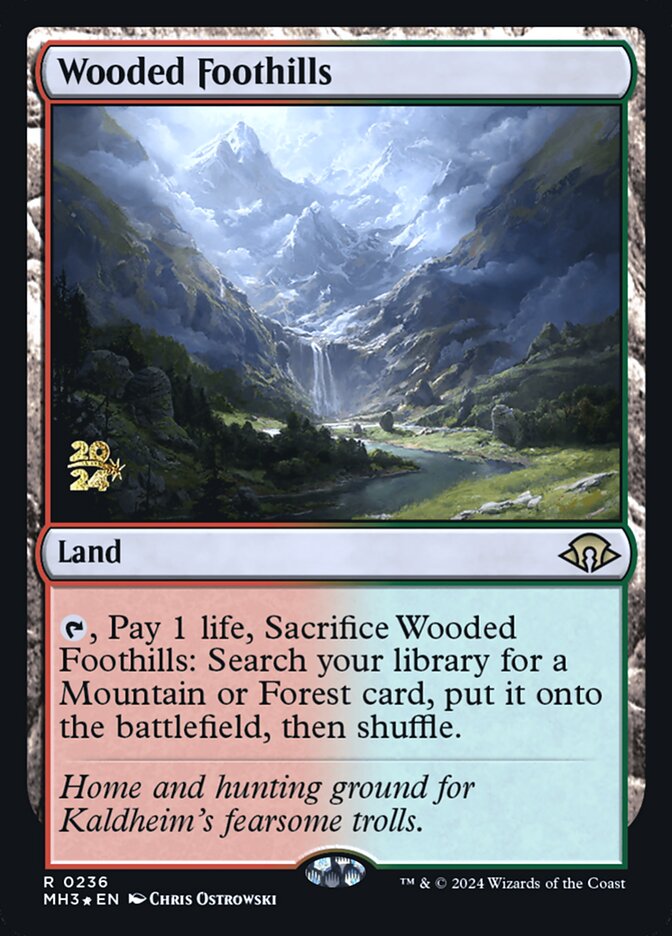 Wooded Foothills card front