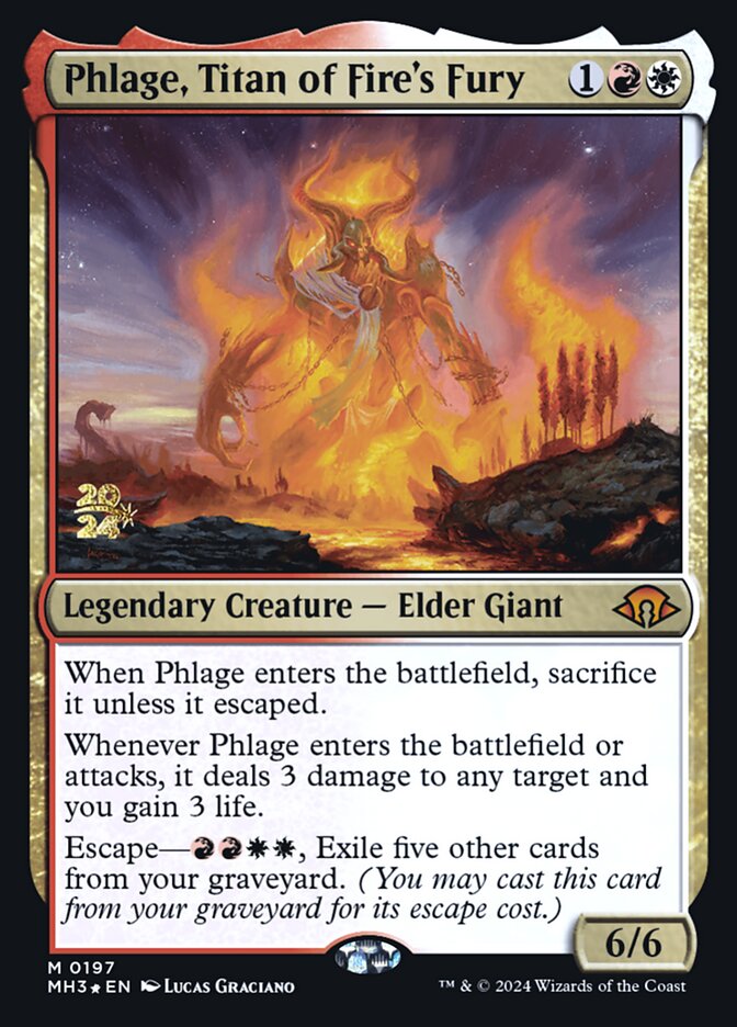 Phlage, Titan of Fire's Fury card front