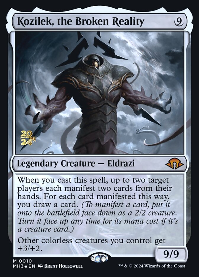 Kozilek, the Broken Reality card front