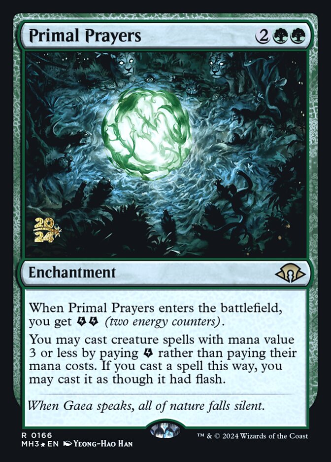 Primal Prayers card front