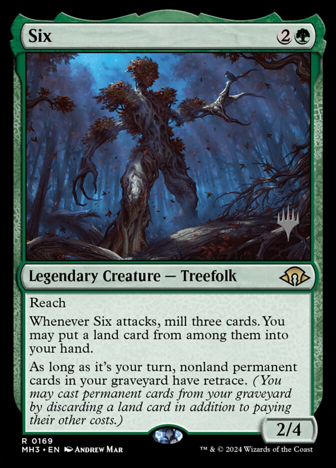 Six card front