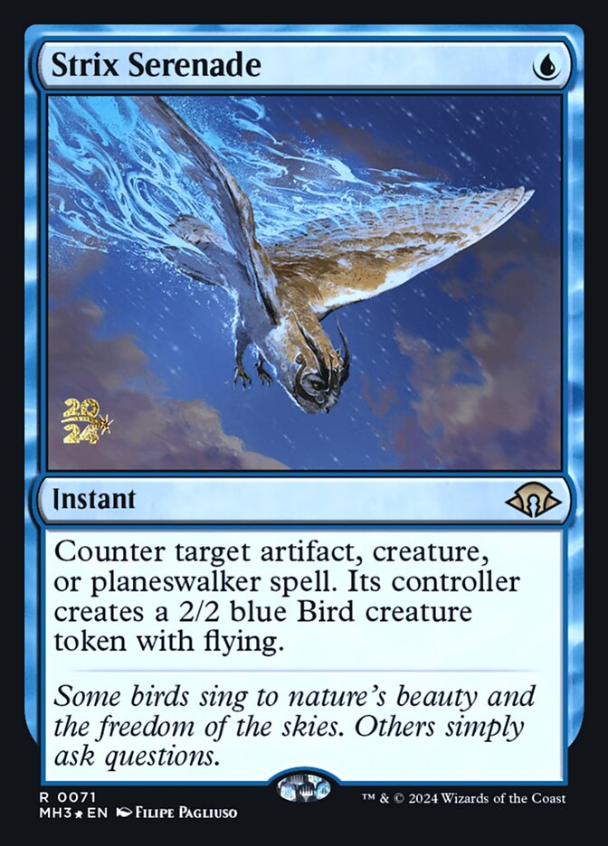 Strix Serenade card front
