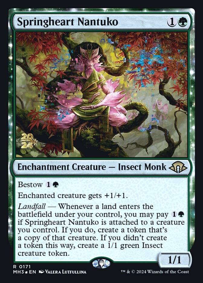 Springheart Nantuko card front