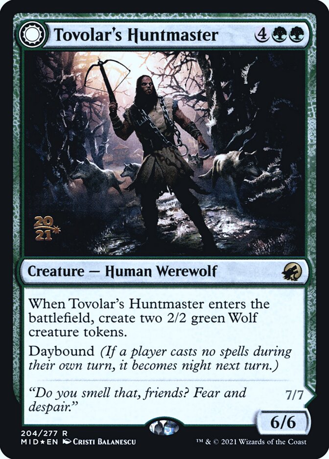 Tovolar's Huntmaster card front