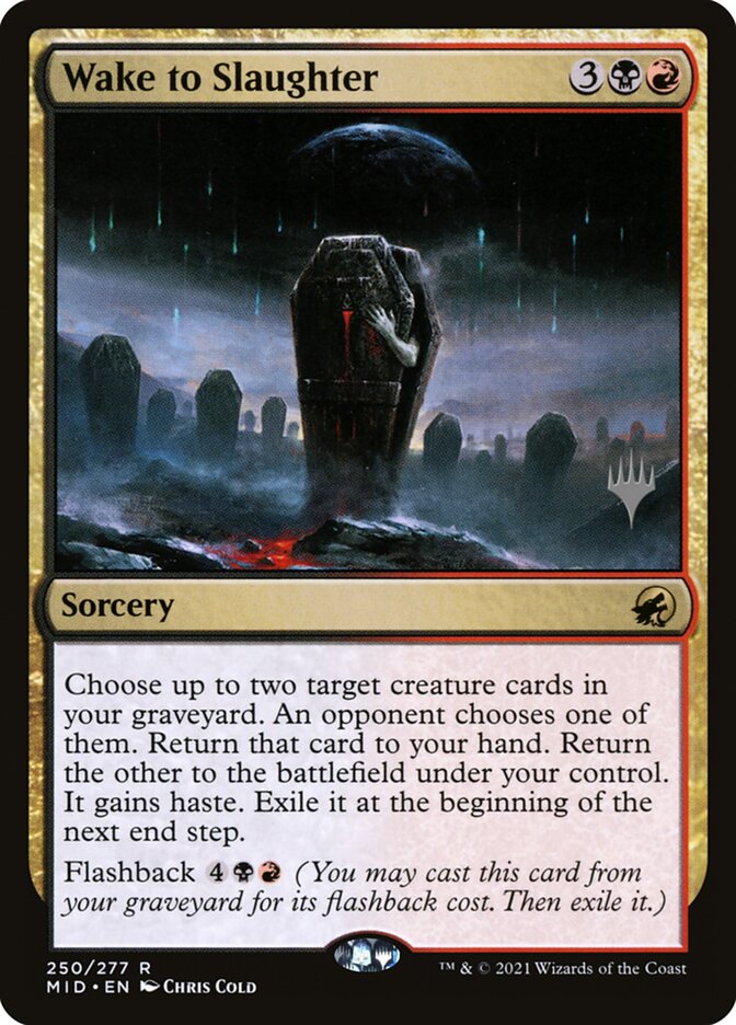 Wake to Slaughter card front