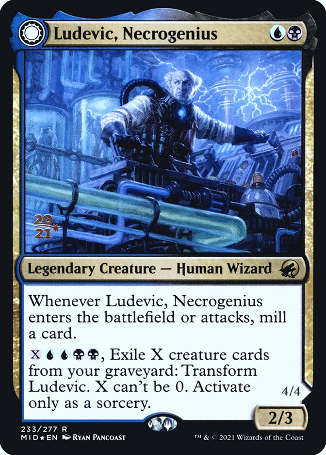 Ludevic, Necrogenius card front