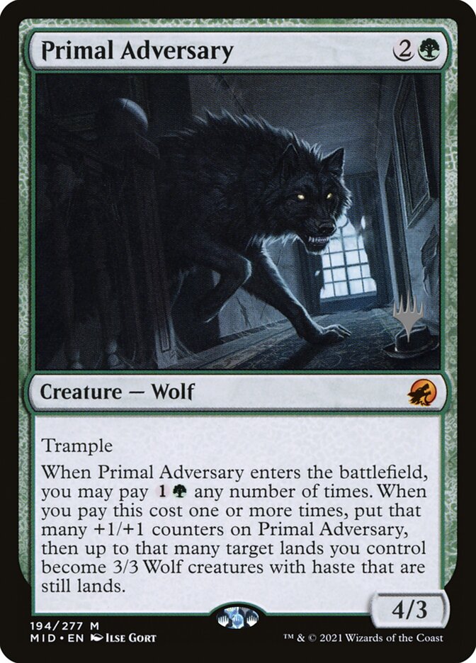 Primal Adversary card front