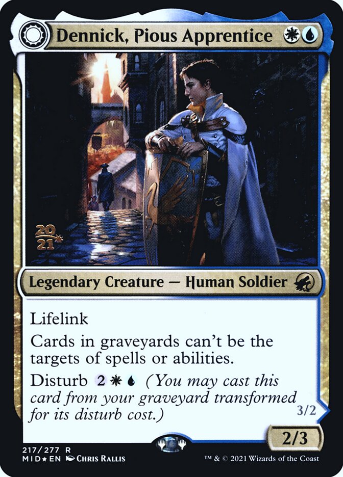 Dennick, Pious Apprentice card front