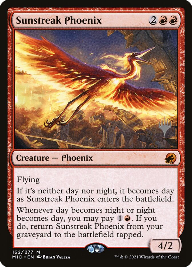 Sunstreak Phoenix card front