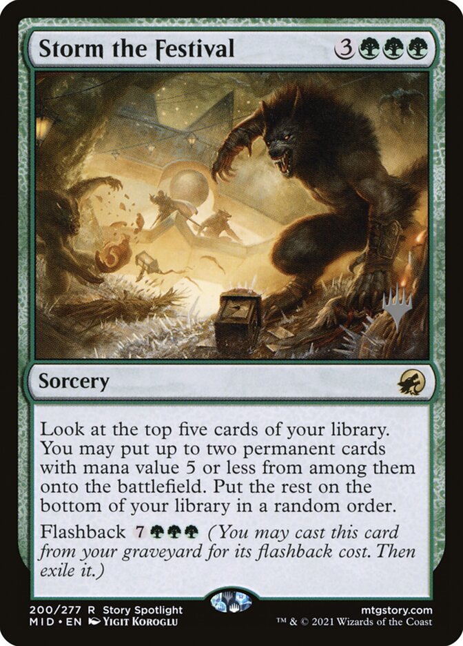 Storm the Festival card front