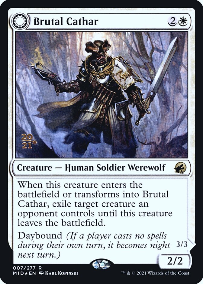 Brutal Cathar card front