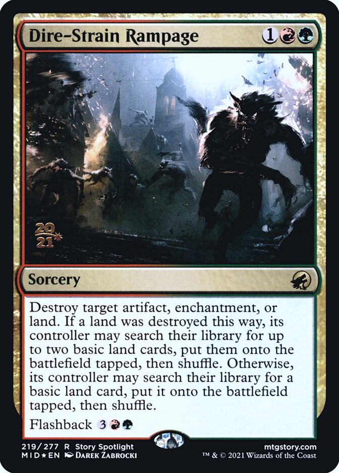 Dire-Strain Rampage card front