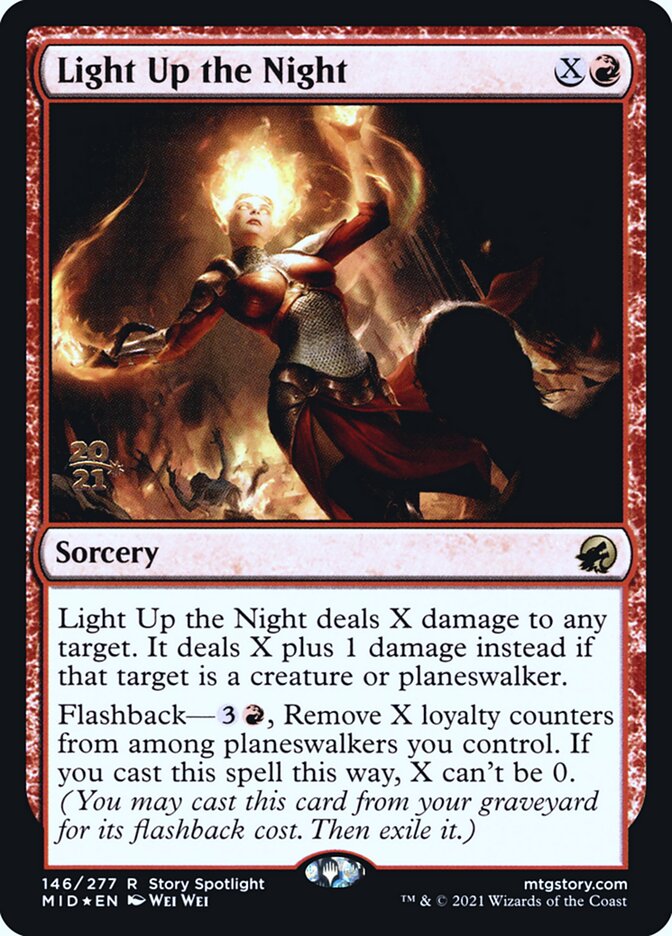 Light Up the Night card front