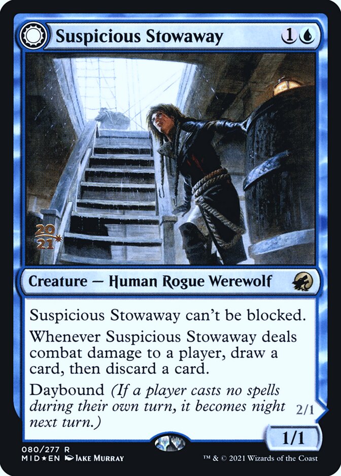 Suspicious Stowaway card front