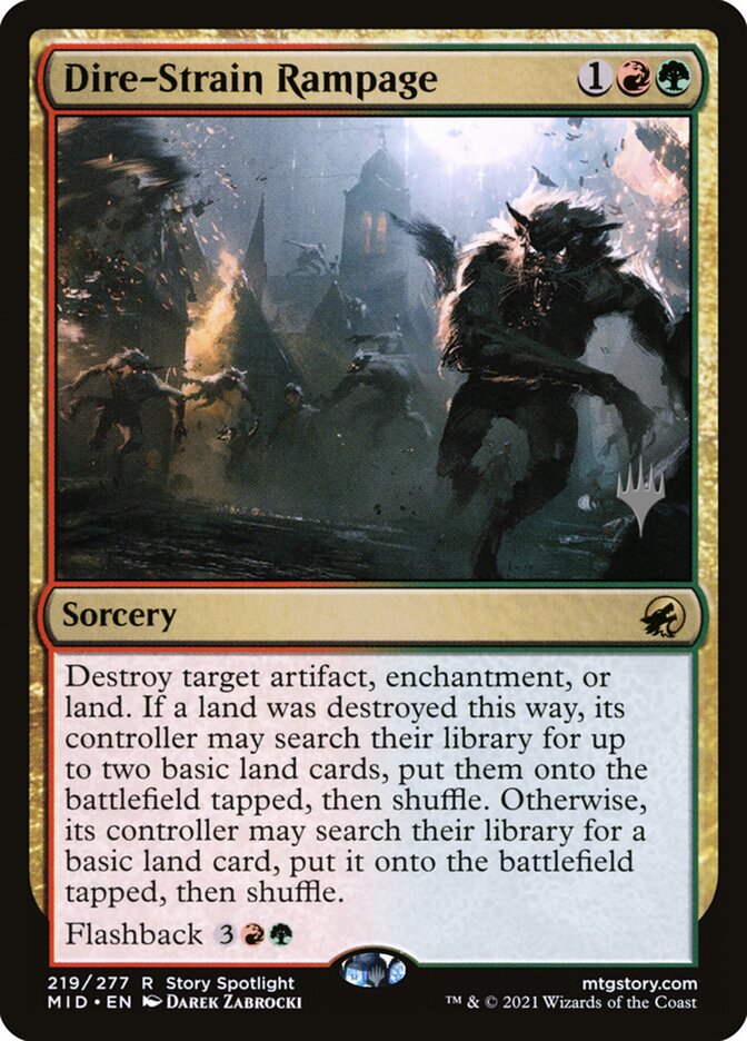 Dire-Strain Rampage card front