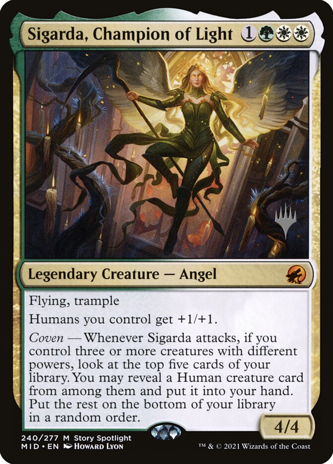 Sigarda, Champion of Light card front