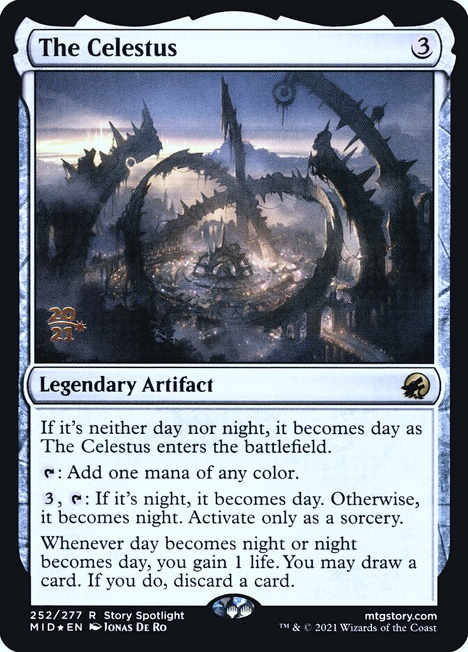 The Celestus card front