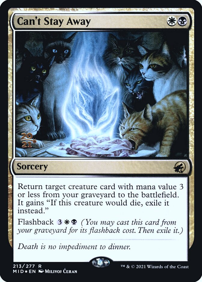 Can't Stay Away card front