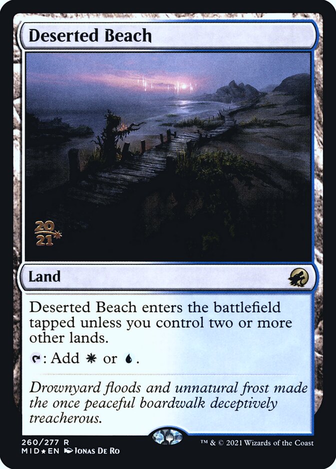 Deserted Beach card front